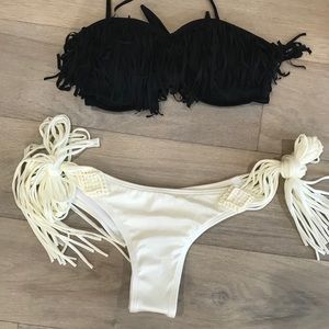 Bikini black & ivory
